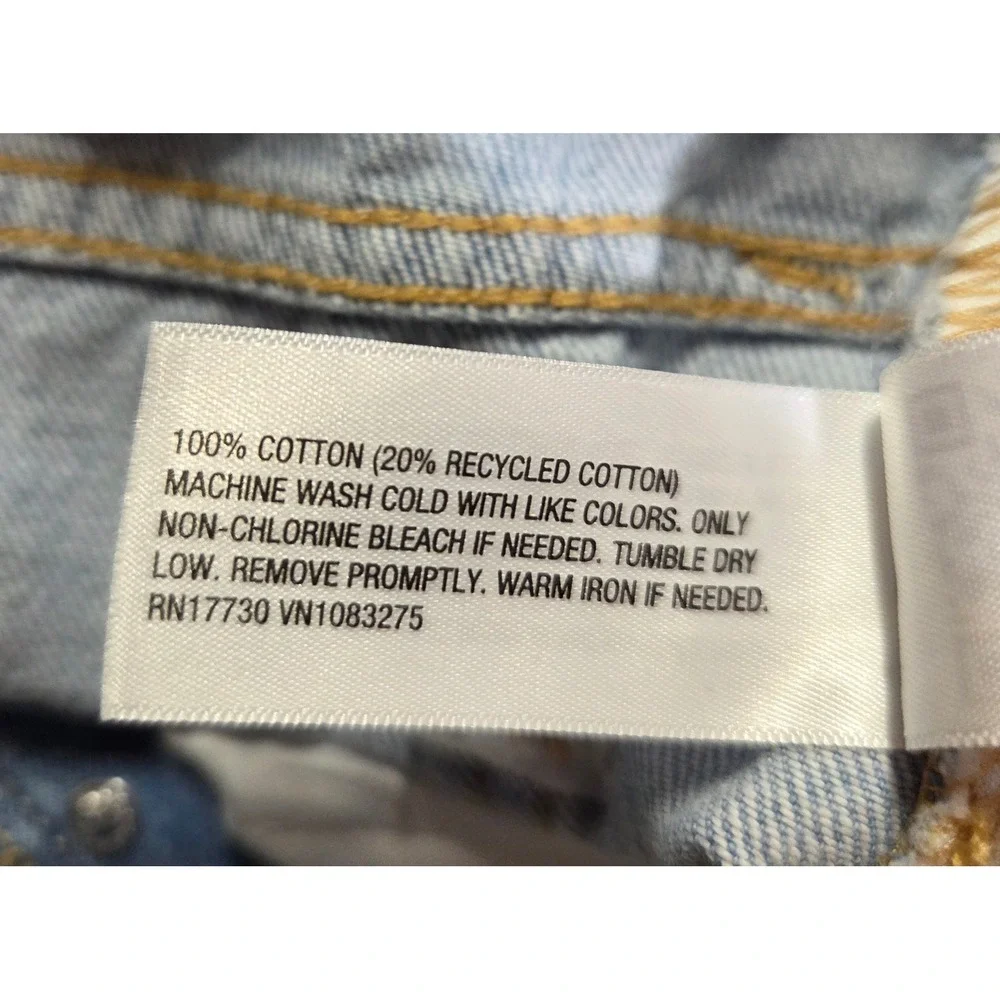 Universal Thread Super Wide Leg Jeans Light Wash Mid Rise Denim Womens 14R New - Picture 7 of 8